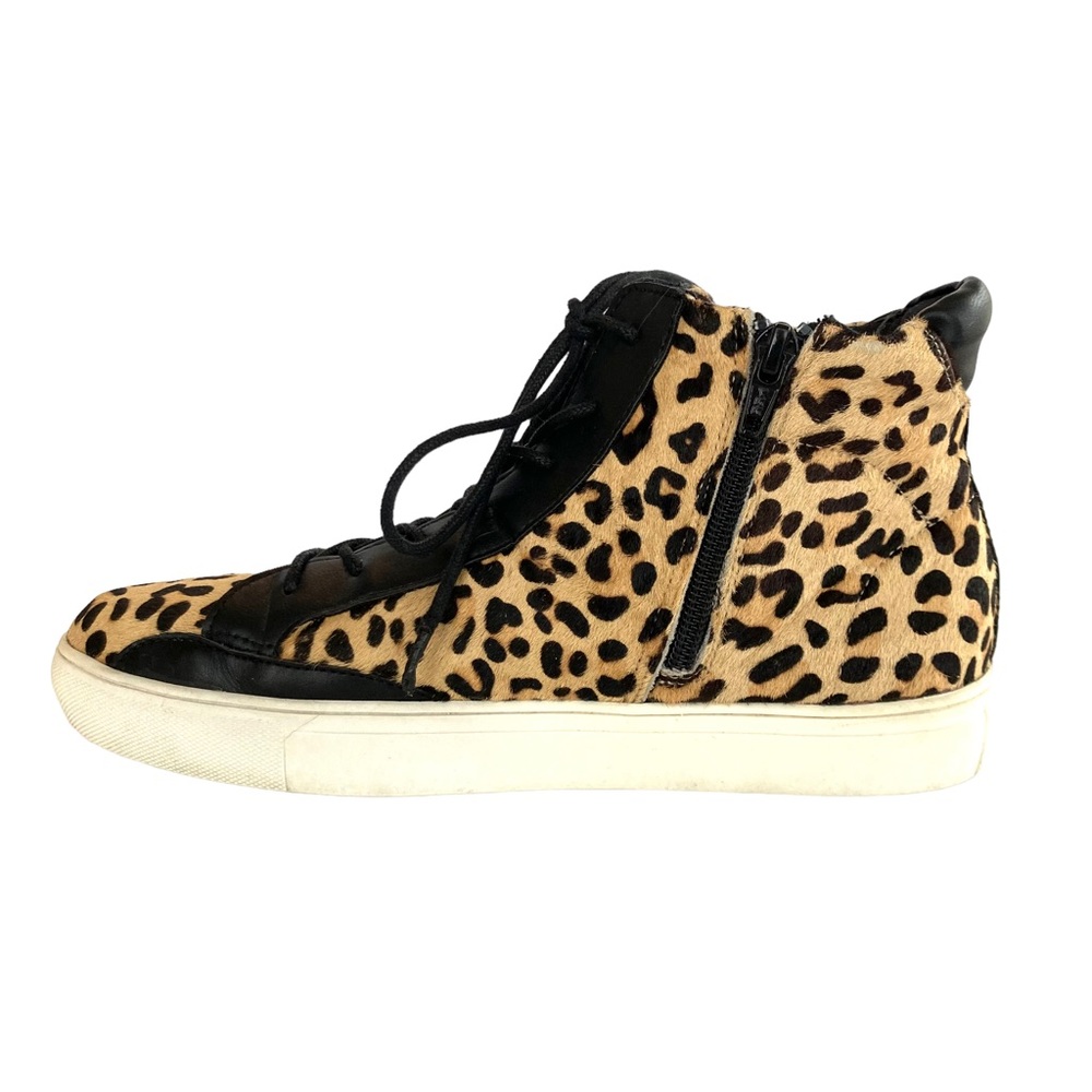 Coconuts by Matisse Women's Skylark leopard print high top sneaker, Sz 7.5 - Picture 6 of 14
